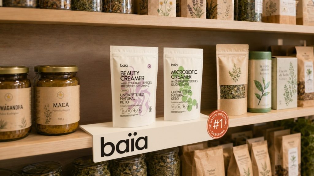 Display de sobremesa Baïa Food para Microbiotic Creamer