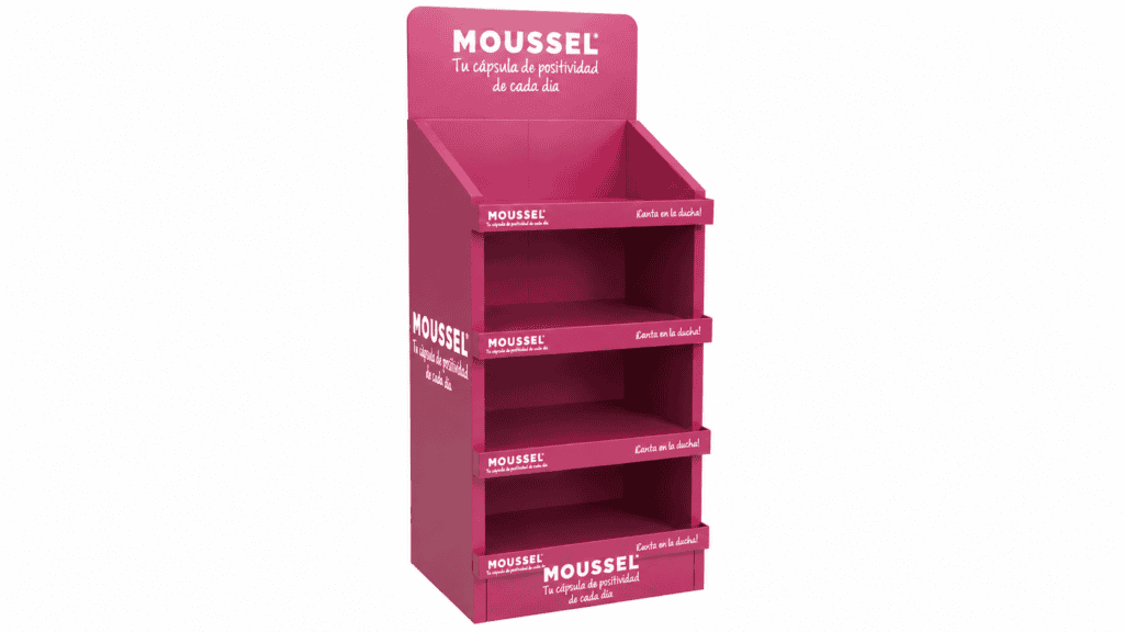 expositor-personalizado-moussel-cuatro-niveles
