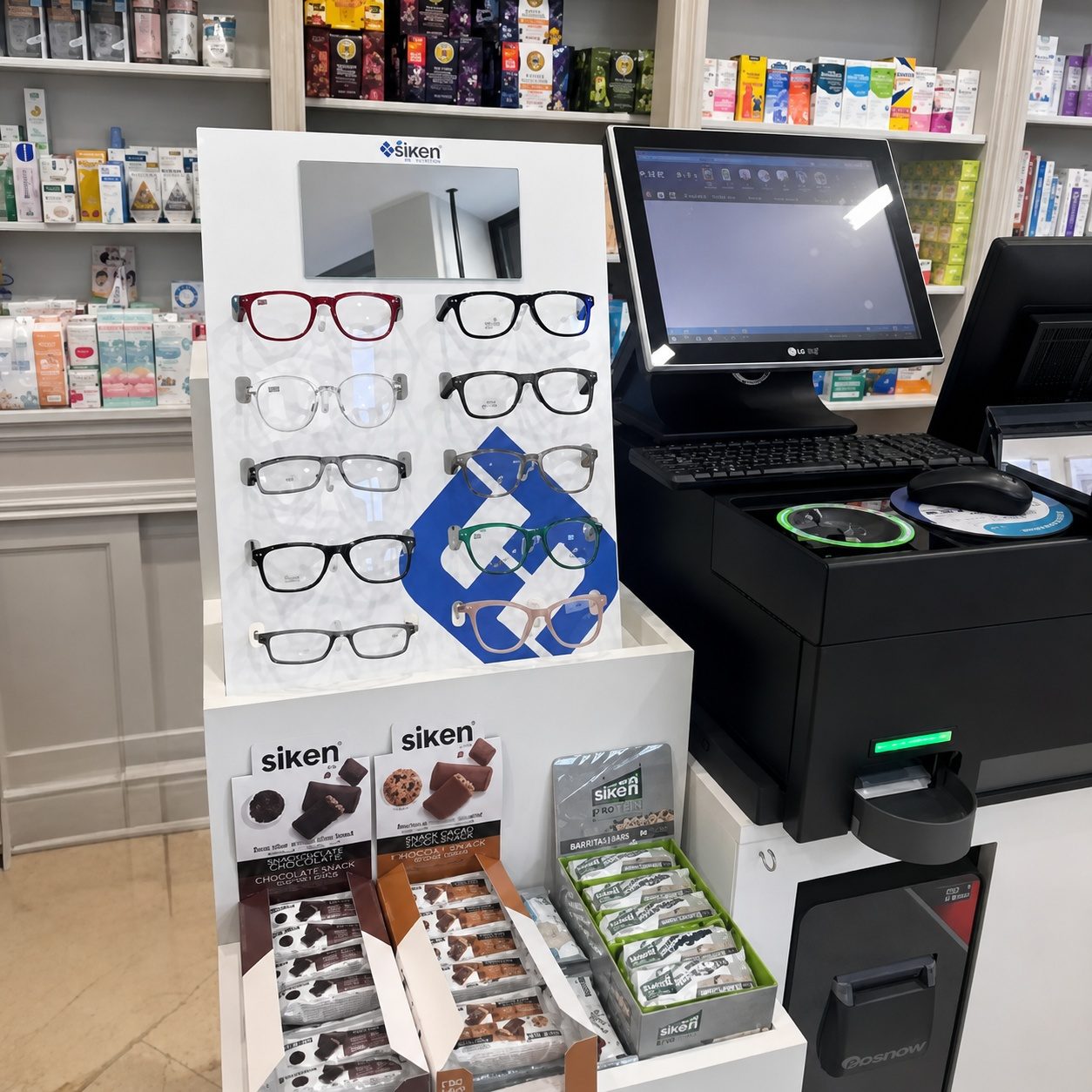 Farline – Expositor de metacrilato para gafas de sol de campaña estacional