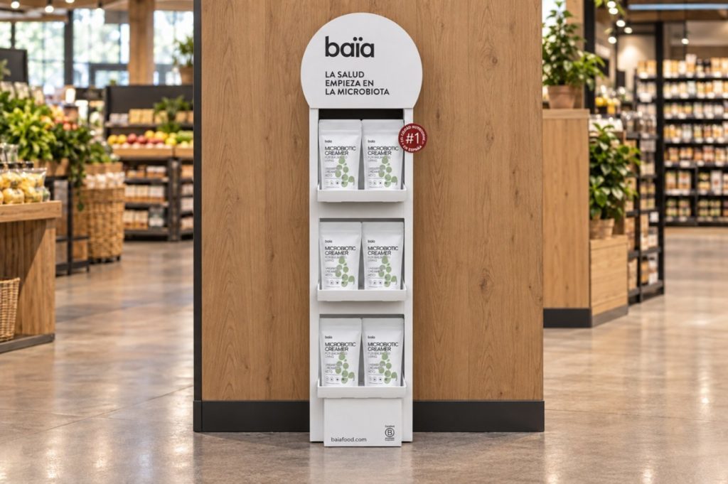 PLV para Baïa Food: una campaña de visibilidad adaptada a diferentes espacios de venta